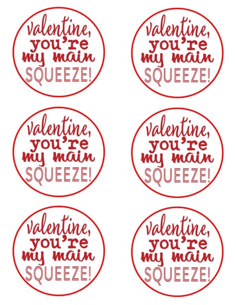 You Re My Main Squeeze Printable